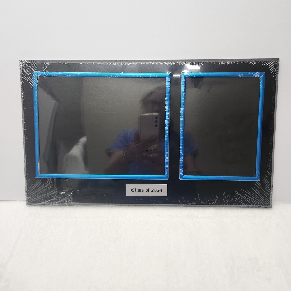 Class of 2024 Black and Blue Photo Frame 7X9